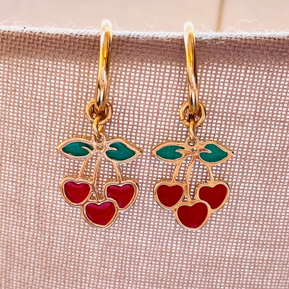 Urban Outfitters Cherry Earrings - Picture 2 of 2